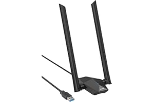 BrosTrend AX1800 WiFi 6 Clé USB WiFi Linux Puissante pour Ubuntu, Mint, Debian, Kubuntu, Mate, Zorin, PureOS, Windows 11/10 Bi-Bande Cle USB WiFi Longue Portée Antenne WiFi pour PC et Raspberry Pi 2+