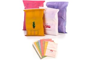 ZOCONE Sacchetti da Viaggio Impermeabili Immagazzinaggio, 10 PCS Bags-in-Bag Zip Borsa Multifunzione per Vestiti/Biancheria Intima/Scarpe/Cosmetico