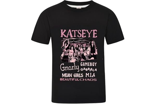 KATSEYE Musikalbum grafisk t-shirt för flickor sweatshirt Manon Sophia Daniela Lara, Megan, YOONCHAE musikfans fest kortärmad