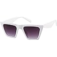 ADEWU Donna Occhiali da Sole a Gatto Protezione UV 400 Vintage Retro Cat Eye Sunglasses Nero