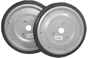 Bricoferr Par de ruedas para transporte de motoazada