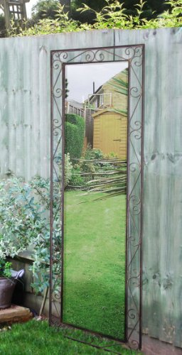 Wandspiegel, für Garten, rund, aus Acryl, 40 cm Durchmesser, 9 Stück - 4