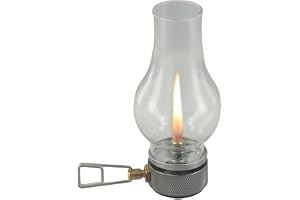 Entgoinggo Camping gaslykta, belysa bärbar ga kopparglas aluminiumlegering atmosfärlykta för utomhusvandring tältbelysning (ga)