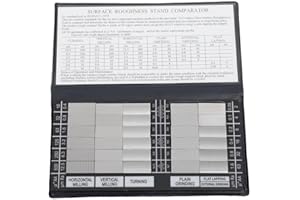 TABODD Ra0.05-12.5mm Roughness Sample Block, 30pcs Surface Roughness Comparison Sample Block Set RUG-100 Roughness Sample Block For Turning