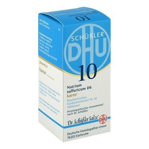 Preisvergleich Produktbild Biochemie Dhu 10 Natrium Sulfur D 6 Karto Tablett 200 stk