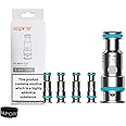 Vaporly UK Aspire AF Mesh Coils No Nicotine Compatible with Aspire Flexus Q Blok Stik Riil X Pods (1.0 Ohm (12-15W))