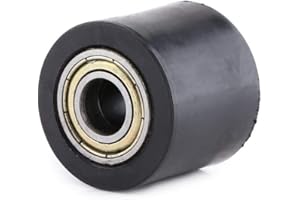 Qiilu 10mm Chaîne D'entraînement Poulie Rouleau Curseur Tendeur Roue Guide Pour Street Bike Moto ATV(noir)