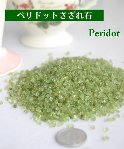 Stone power stone couple amicably birthstone (200g) of August Peridot pebble (japan import)