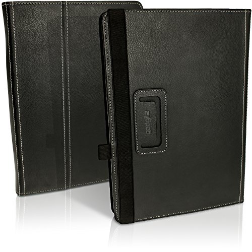 igadgitz Schwarz PU Ledertasche Hülle Folie Cover für Asus Transformer Book 10.1″ T100 CHI FG007B mit Multi Winkelbetrachtung Stand + Auto Sleep/Wake + Displayschutzfolie - 8