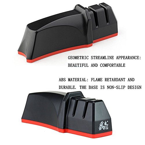 Joyoldelf Professional Soft-Grip-Handgriff Messerschärfer Messerschleifer Knife Sharpener Schärfen Küche, ergonomisches Design - 3