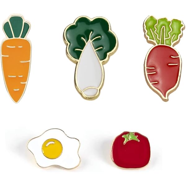 7 Broches Fruits Mignons - Badges Cartoon En Alliage - Déco Vêtements Et Sacs - Style Kawaii