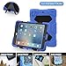Produktbild iPad Mini 1/2/3 Hülle ACEGUARDER Silikon Stoßfest Schutzhülle Case Cover Gehäuse Kinder mit Ständer und Integriertem Display Schutzfolie für Apple iPad Mini 1/2/3 Tablet (Blau Schwarz)