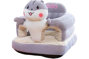 Imtrub Toddler Support Sofa | Baby Support Seat Sofa Plush Soft | Toddler Sitting Chair | Animal Shaped Learning Sofa Seat | Non Slip Toddler Sit Up Chair for Children Kids (45cm)