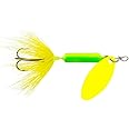 Yakima Bait Wordens Original Rooster Tail Spinner Lure with Painted Blade, Lime Chartreuse, 1/6-Ounce