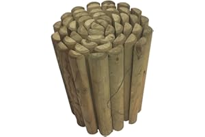 Losa Esterni da vivere Bordo H 40 cm L 200 cm Marrone Legno Rustico