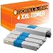 Produktbild Gorilla-Ink Toner-Patronen XXL für Oki C332 C332DN MC363DN MC363DNW MC363N ((1) 4er Set Farbtoner)