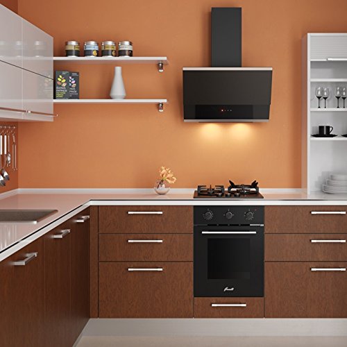 Qualität 3 Gasbrenner Gas Kochfeld / PGA 45 FIERO BK / auf schwarzem Glas / 45 cm Breit /schwarz / WOK Brenner / automatische Druckzündung / autark / Multigas / Flüssiggas - 5