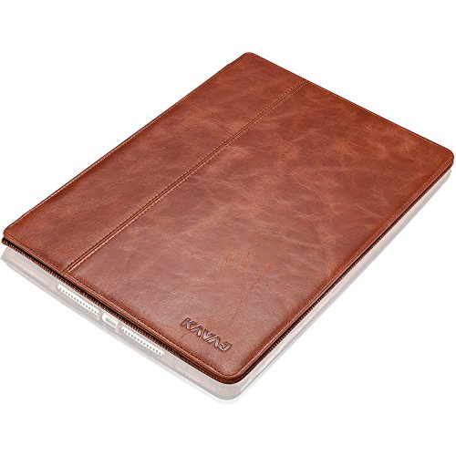 KAVAJ IPad Air 2 Ledertasche Case Hülle "Hamburg" Für Das Apple IPad Air 2 Cognac Braun Aus Echtem Leder Mit Standfunktion In 5 Winkeln. Dünnes Smart Cover Als Edles Zubehör Für Das Original IPad Air 2