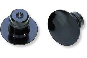 HIGHSIDER Nakrętki motocyklowe do gwintu lusterka M10, czarne (2 sztuki)