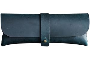 DONGKER Skórzany piórnik, retro torba na artykuły pa, organizer dla studentów, biznesmenów, dorosłych, artystów (może pomieścić 20 długopisów)