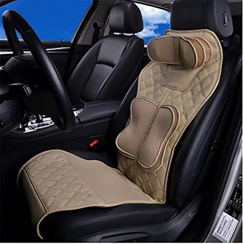DIELIAN Car Seat Cushion Massager - Unique 6 Points Air Pressure Technology - Comfortable Driving For Long Distance - Relaxation After Work , Beige