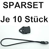 10 x Banner-Spann-Sets in schwarz