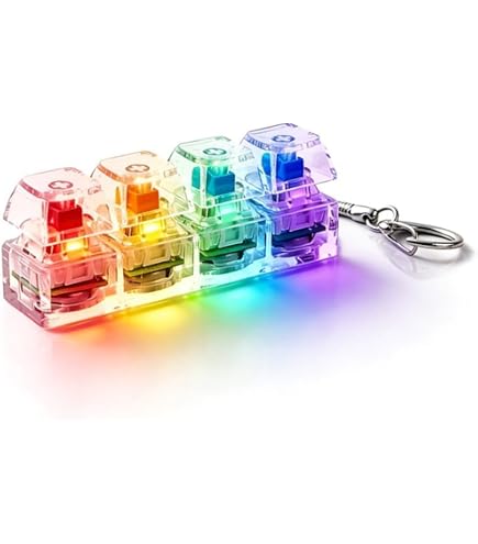 Jouet à clavier pour adultes – Porte-clés à clicker lumineux pour soulager le stress et le plaisir, cadeau amusant pour adultes (4 pièces, A, pas de lumière Jouet à clavier pour adultes – Porte-clés à clicker lumineux pour soulager le stress et le plaisir, cadeau amusant pour adultes (4 pièces, A, pas de lumière