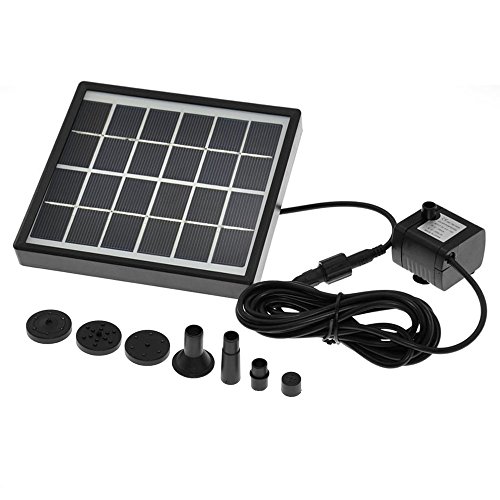mountain ark Outdoor Solar Unterwasser-Wasser-Brunnen-Pumpe mit Solar-Panel-Kit Wasserfall für Garten Teich Dekoration Vogelbad