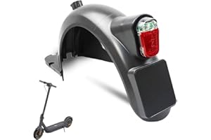 VOLOHAS Hinterer Kotflügel mit Superhelle LED Rückleucht für Segway Ninebot Max G30 / G30LP / G30LE / G30LE Ⅱ / G30D / G30e / G30e ii Elektroroller mit Hook, Rücklicht, leerem Nummernschild