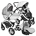 Produktbild GRANDER PLUS Kombi Kinderwagen Buggy Reisebuggy 3in1 Travelsystem mit Babyschale, Farbe:eco 01