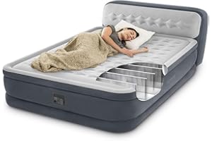 INVOGA DELUXE WAVE 236x152x86 cm – Materasso gonfiabile matrimoniale autogonfiante con Tecnologia Fiber-Tech e pompa elettrica integrata, ideale per ospiti, campeggio e relax a casa
