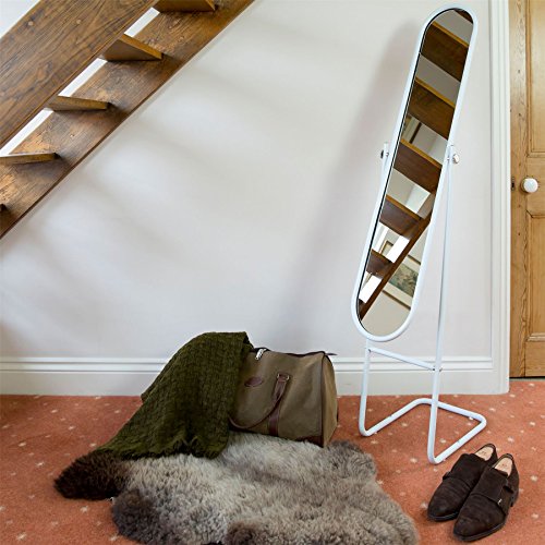 Harbour Housewares freistehender/kippbarer Ganzkörperspiegel – Weiß - 2