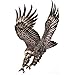 Mens Boys Large Black Eagle Temporary Tattoos - posted from London by Fat-Catz