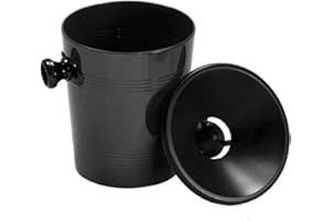 WINEWARE Spittoon - Sputacchiera in Plastica - CONE 12 Black - Colore NERO - Capacità 1.2 lt. - By DvM