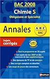 Image de Chimie S : Sujets corrigés