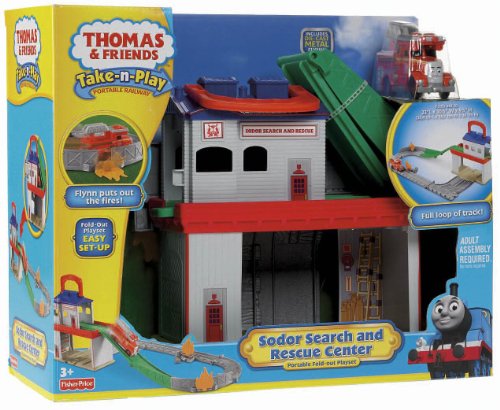 Fisher Price Take-n-Play Sodor Search and Rescue Centre Playset