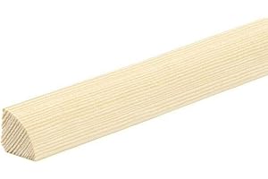 1M / 39.37inch Quadrant Trim Pine Decorative Gap Filling Window Door Moulding Edging Beading Wood TMW Profiles (20mm)