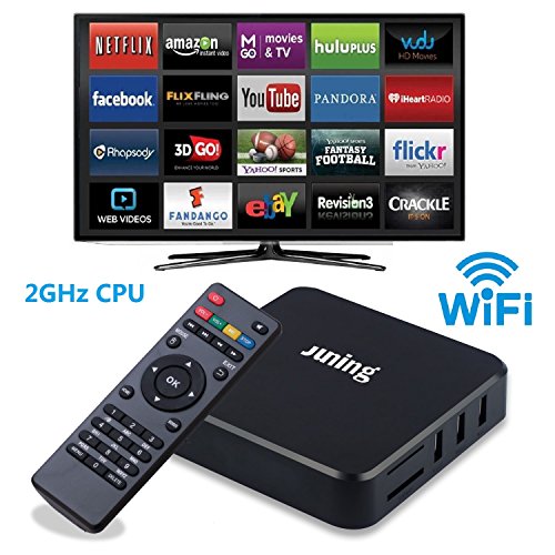 Android TV Box, Juning 2016 Smart TV Box 4K Amlogic S805 Quad-Core / Octa-Core-ARM Mali-450 GPU KODI CPU 1 GB SDRAM / 8G EMMC, Wifi, Bluetooth, mit HD Musik, Film, Streaming Media Player für Samsung Sony Usw. - 4