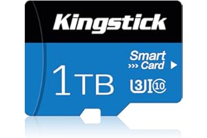 KINGSTICK Mini SD Card 1TB Memory Card Class 10 TF Card 1TB Mini SD Card High Speed with SD Card Adapter for Smartphones, Cameras