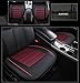 Produktbild GxNI Auto Sitzbezug 3D PU Leder Breathable Bequeme Auto Sitzkissen Pad Matte Volle Abdeckung Die Sitzkante für Auto Vordersitz 49 * 53 cm 2 STÜCKE, A