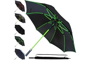 COLLAR AND CUFFS LONDON Parasol golfowy 60 km/h, wiatroszczelny, mocny parasol, duży i odporny na deszcz, duży - StormDefender Jumbo - najlepszy rozmiar - wzmocniona rama - antypoślizgowy uchwyt - automatyczne otwieranie