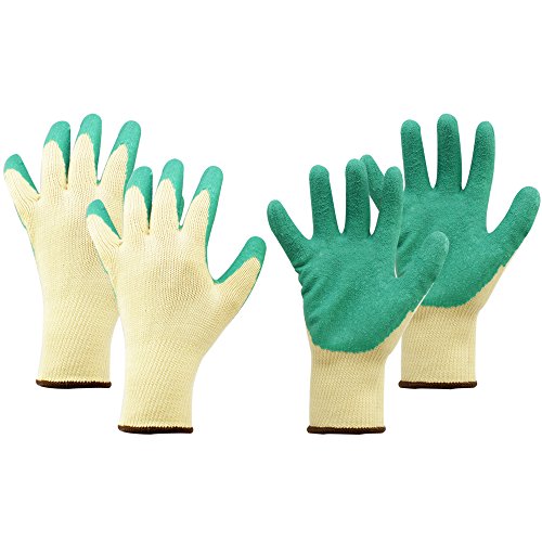 COM-FOUR® 2 Paar Spezial Gartenhandschuhe, Arbeitshandschuhe, Schutzhandschuhe, Größe 7/S
