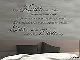 Wandtattoo-Wandaufkleber-Wandsticker ***Die Kunst sich zu lieben.*** (Größen und Farbauswahl)