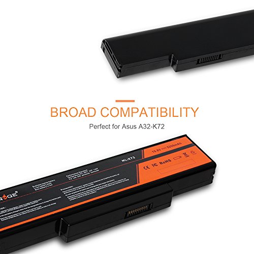 LENOGE Hochleistung Neue Akku Für Asus Ersatz Laptop Batterie K72 Serie K72, K72D, K72DR, K72DR-A1, K72DR-X1, K72DY, K72F, K72F-A1, K72F-A2B, K72F-TY005V, K72F-TY130V, K72F-TY279V - 2