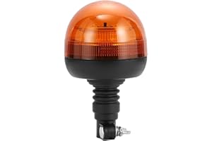 D-TECH 12/24V LED Warnlicht Stroboskoplicht Blinklichter Frontblitzer Rundumleuchte Amber Notlicht-Leuchtfeuer für LKWs Traktoren Gabelstapler