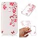 Produktbild Huawei P8 Lite(2017) Clear Cover Case Tasche Dünn Soft TPU Neu Huawei P8 Lite(2017) Hülle Durchsichtig Transparent Für Huawei P8 Lite(2017) Hülle Silikon Bunt Muster [Blumen] hinten Ultra Slim Back Cover Schutzhülle Wasserdicht Stoßfest