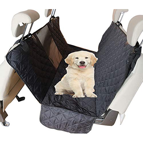 Preisvergleich Produktbild HLDUYIN Hund Autositzbezüge mit Mesh-Sichtfenster, haltbarer kratzfester Hundesitzbezug für Rücksitz, Rutschfeste waschbare Hundewagen-Hängematte für Verschiedene Autos