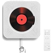 Tragbarer CD-Player mit an der Wand montierbaren Bluetooth-HiFi-Lautsprechern, Home-Audio-Boombox mit Fernbedienung FM-Radio USB-MP3-3,5-mm-Kopfhörerbuchse AUX-Eingang / -Ausgang mit Zugschalter