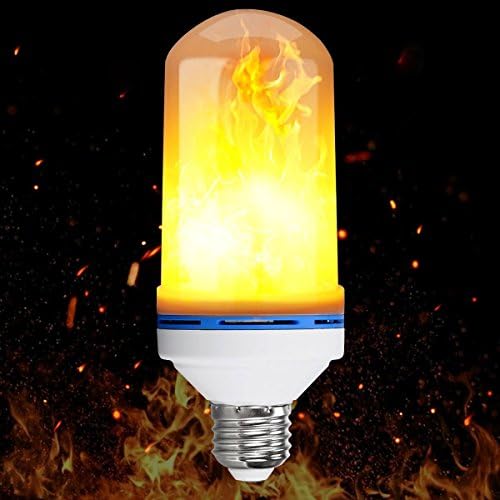 LED Flame Effect Light Bulb, AONOKOY E26 Standard Base LED Flickering Flame Light Bulbs,Simulated Decorative Light Atmosphere Lighting Vintage Flaming Light Bulb for Bar/ Festival Decoration
