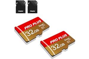 BLIKSEM 2 Pack Tarjeta De Memoria 32GB con Adaptador SD, Tarjeta De Memoria De Alta Velocidad, UHS-I C10 A1, Tarjeta TF para Tablet/Móvil/Fotocámara/Audio del Coche/Consola De Juegos (TF162 32GB)